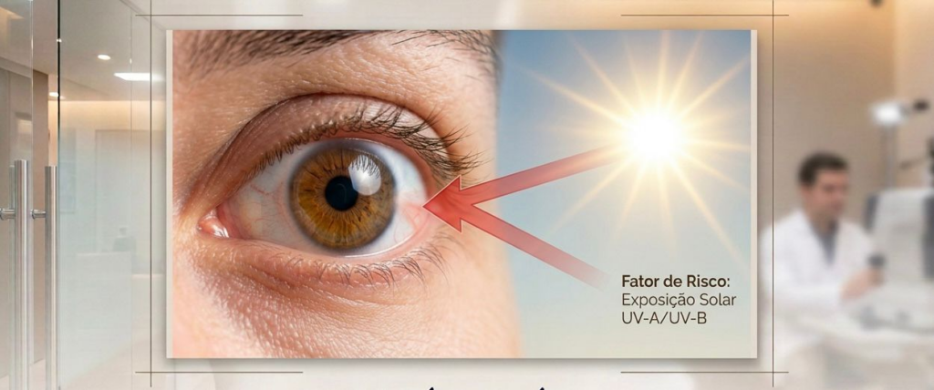 exposição radiação ultravioleta (UV)